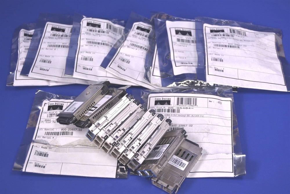 Cisco 1000BASE-SX Short Wavelength GBIC Multimode only Transceiver WS-G5484