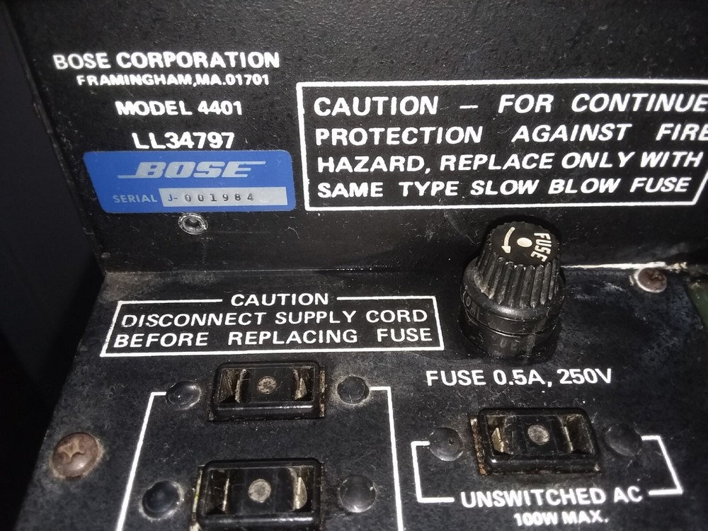 Bose 4401 Preamplifier 4 channel