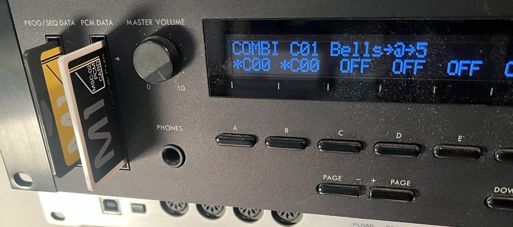 Korg PCM Data Memory Program Card MSC-02 MPC-02 Set Synth 1