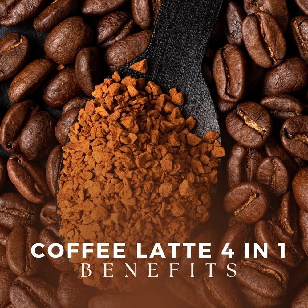 - Asian Latte Coffee Ganoderma Singles, 15 Packets (0.64 oz) – Instant Coffee...