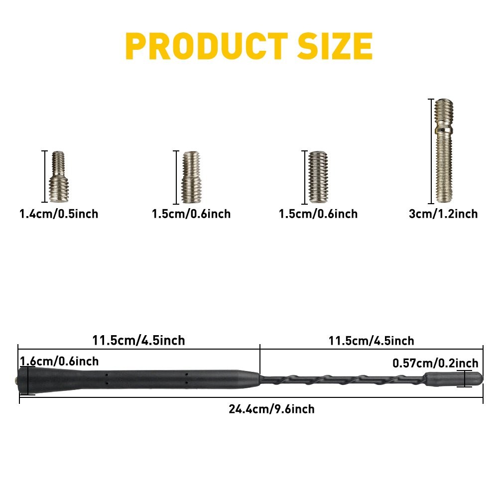 Car Radio AM/FM Antenna Aerial Signal Booster Black?Accessories