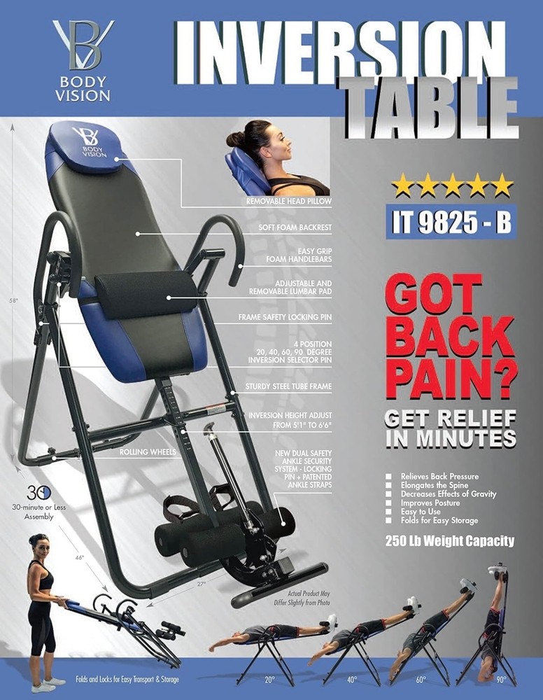 BODY VISION IT9825 PREMIUM INVERSION TABLE