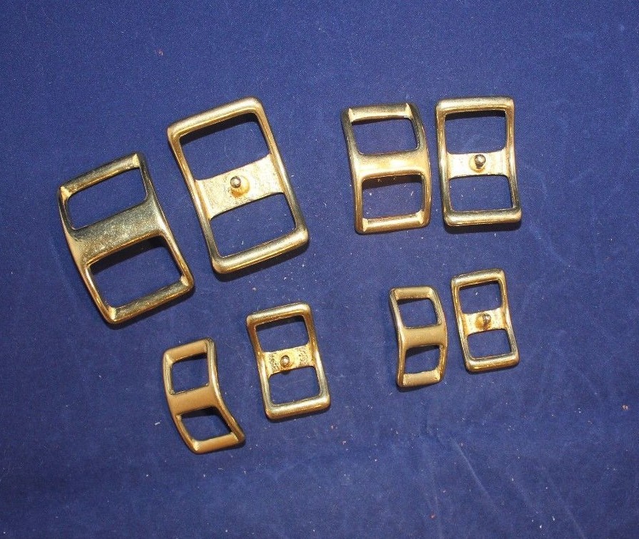 Conway Buckle Assortment Pack - Solid Brass - 16 pieces (F143)