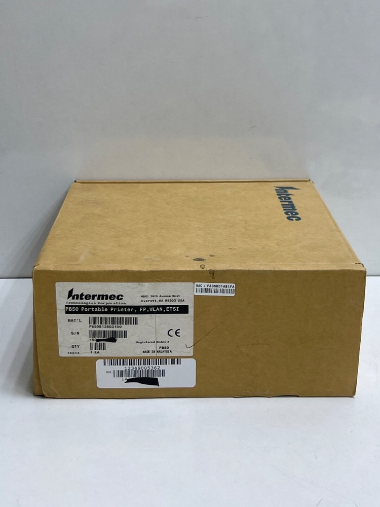 INTERMEC PB50 PORTABLE PRINTER FP WLAN ETSI PB50B12803100