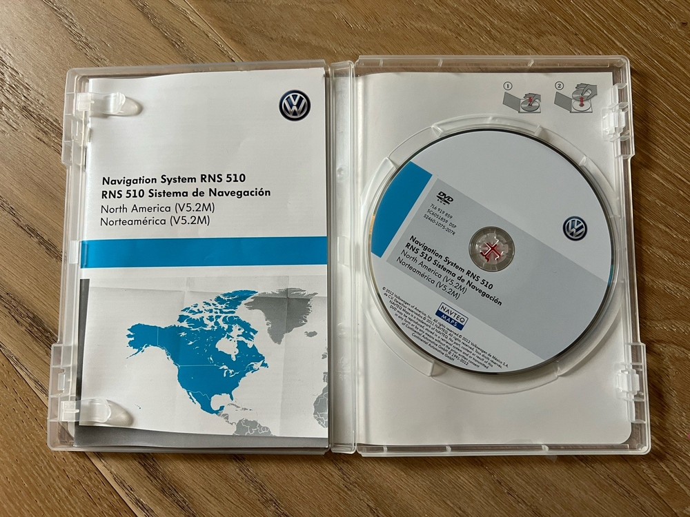 Volkswagen RNS-510 Navigation DVD Map v5.2M Update Check Compatible List inside