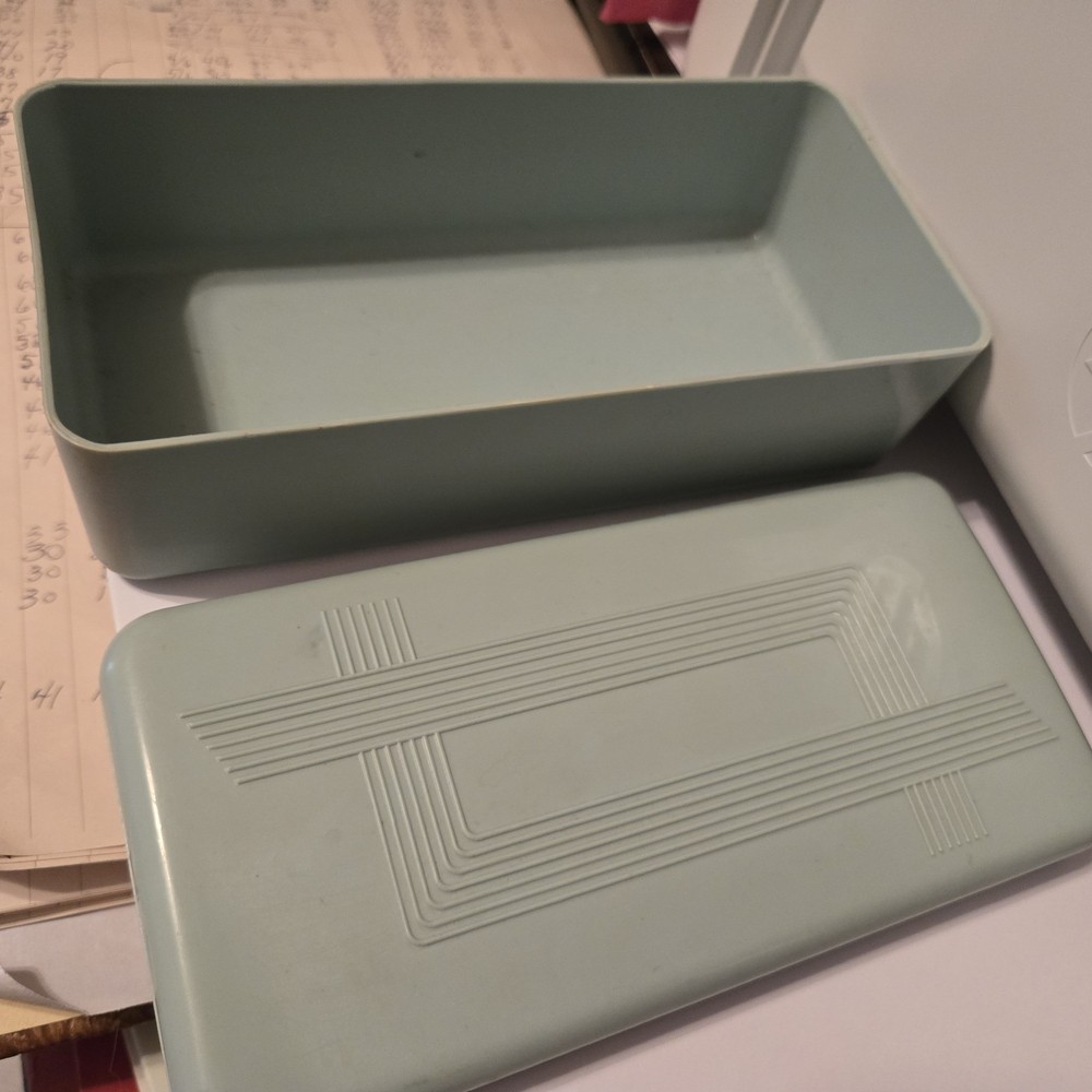 Vintage Sewing Machine Plastic Storage Case Box
