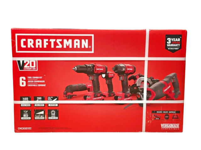 Craftsman CMCK601D2 20V 6 pc. Set
