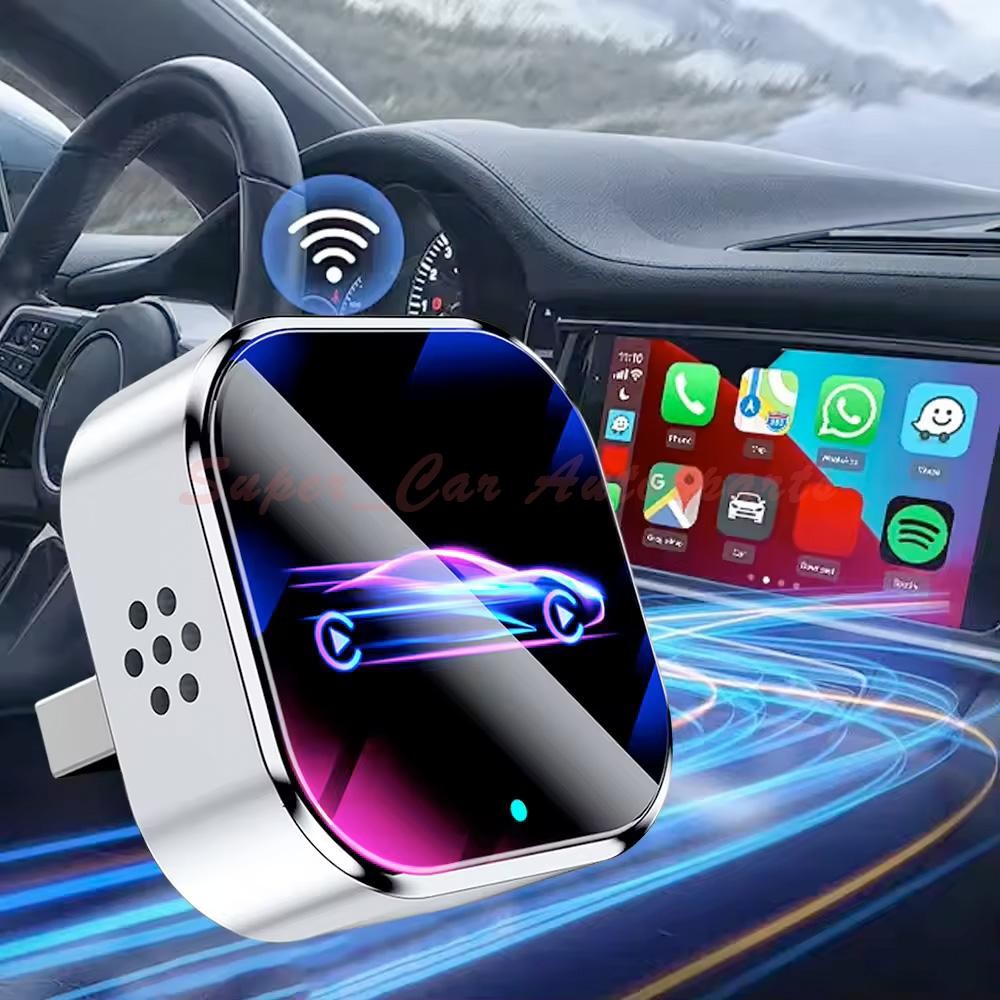2026 USB Wireless CarPlay Adapter For iPhone Apple Wireless Dongle Plug＆Play-US