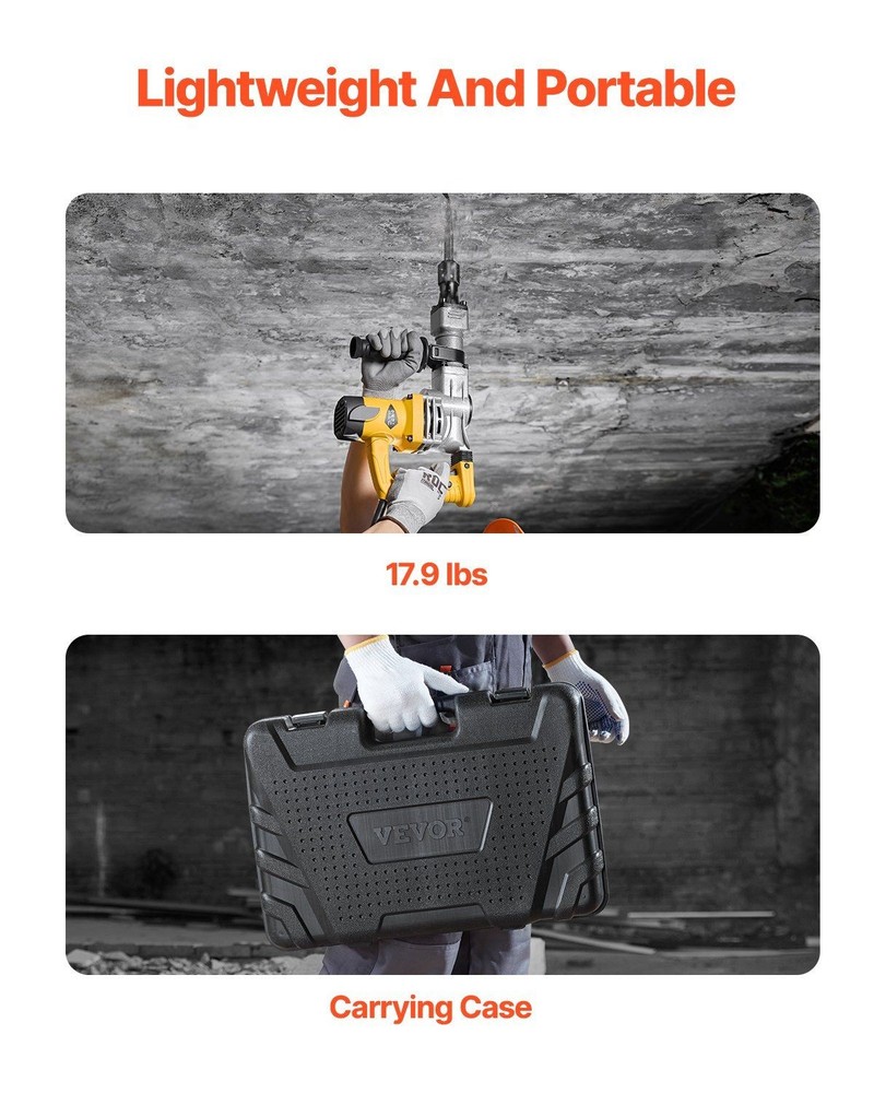 1400W Multi-Functional Concrete Demolition Tool with Durable Alloy Chuck