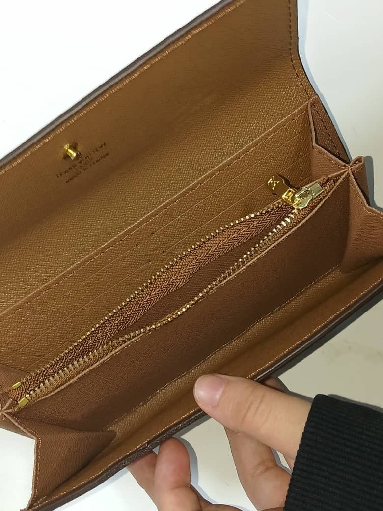 Louis Vuitton LV Long Wallet Portefeuille Sarah Brown Monogram