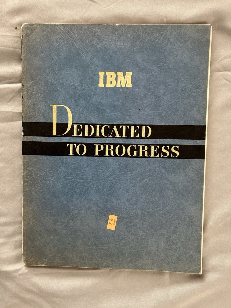 IBM - 1948 Dedicated To Progress 112 pg Book