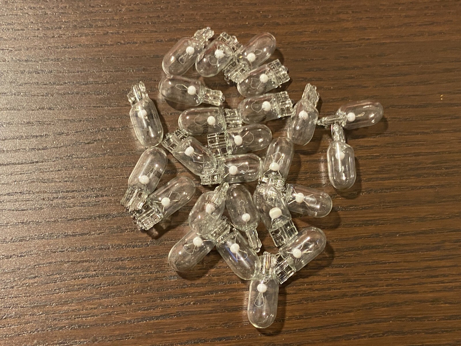 25 New Warm White 8V 300ma Wedge Lamp Light Bulbs .3A 0.3A Incandescent