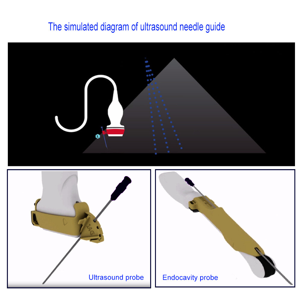 Reusable Stainless Steel Biopsy Needle Guide for Philips 3D9-3v Ultrasound Probe