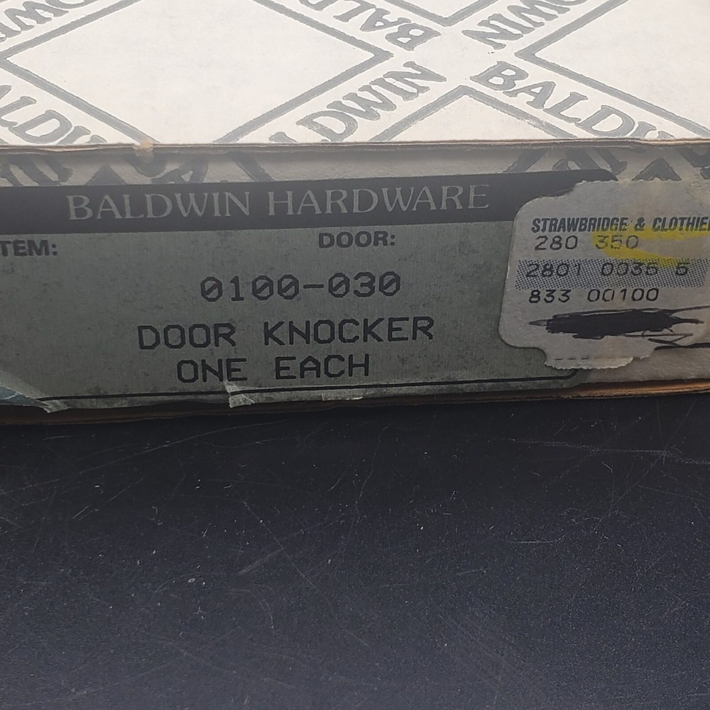 Baldwin Brass Door Knocker NOS. 0100-030