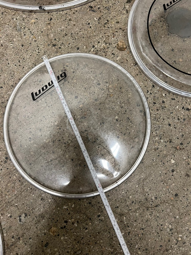 DRUM HEAD LOT LUDWIG EVANS CLEAR