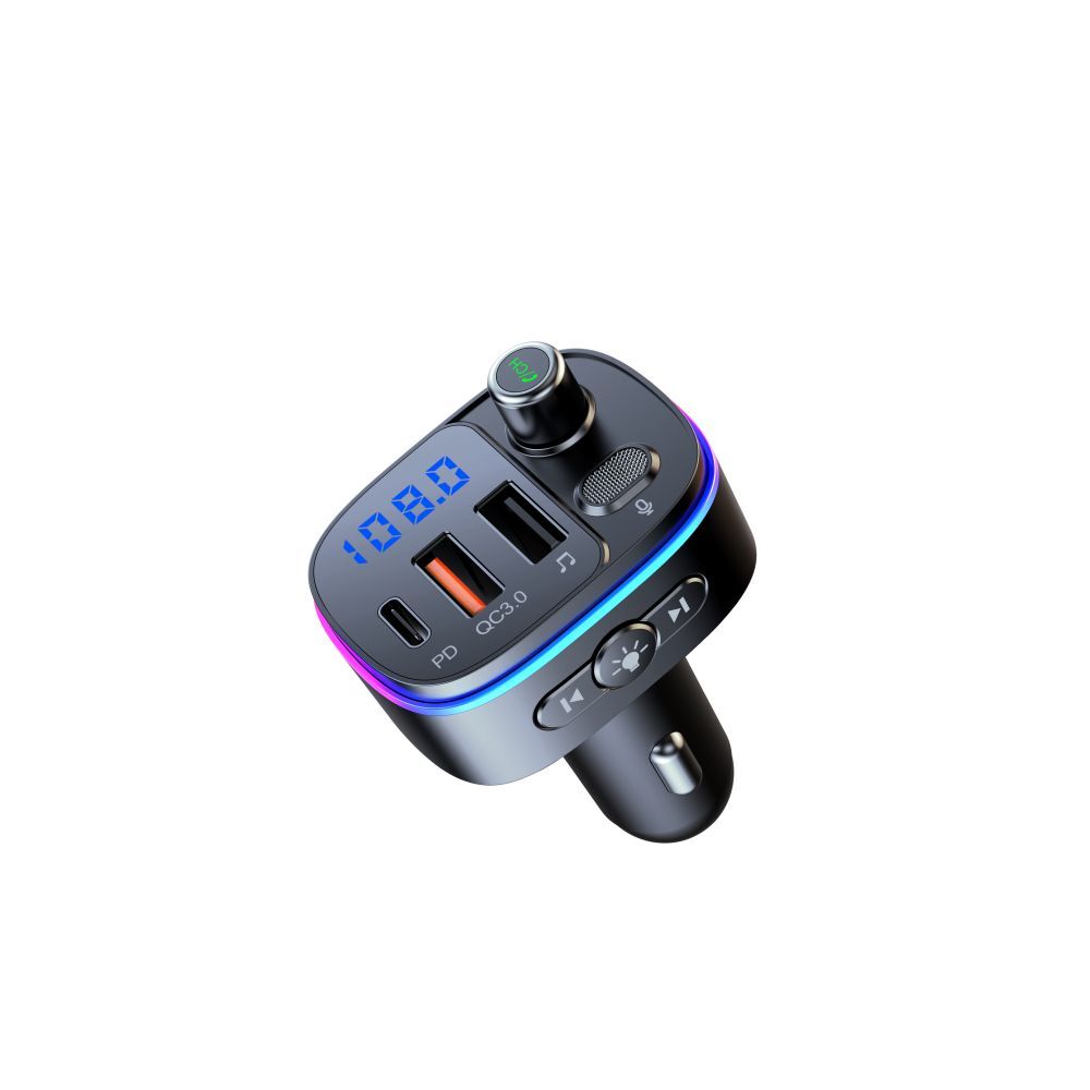 Type-C & QC3.0 USB Charger Bluetooth5.0 Car FM Transmitter MP3 Radio Adapter USA