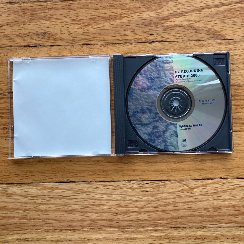 VINTAGE PC RECORDING STUDIO 2000 CD-ROM WINDOWS 98 digital audio music software
