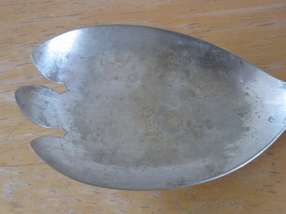 Vintage Wm A. Rogers AA Berkley Pattern Forked Spoon Salad Server Monogramed C