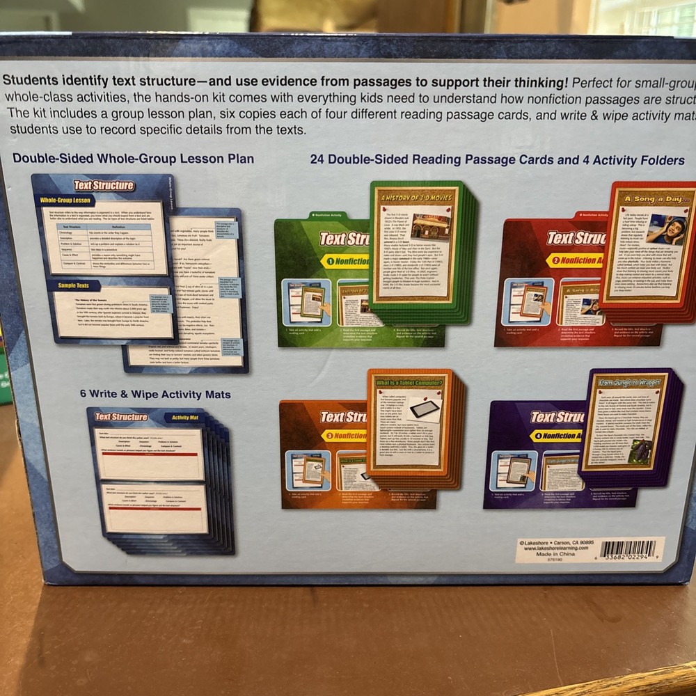 Finding Evidence Comprehension Kit Non-Fiction Text Structure ￼