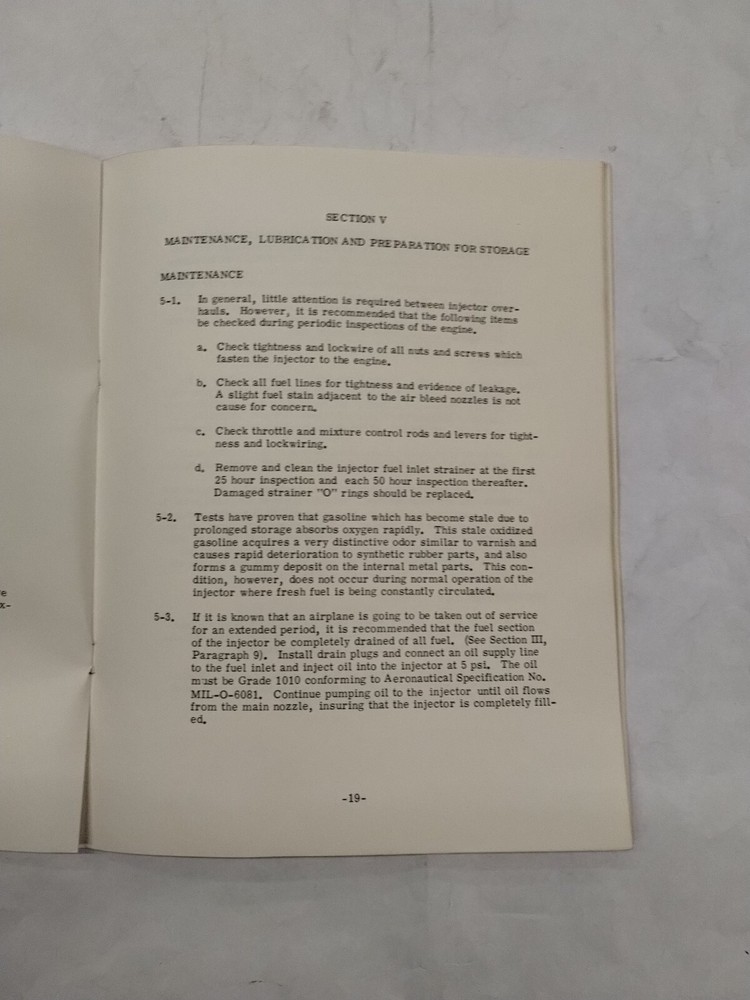 Bendix RS Fuel Injection System Preliminary Service Manual-Original