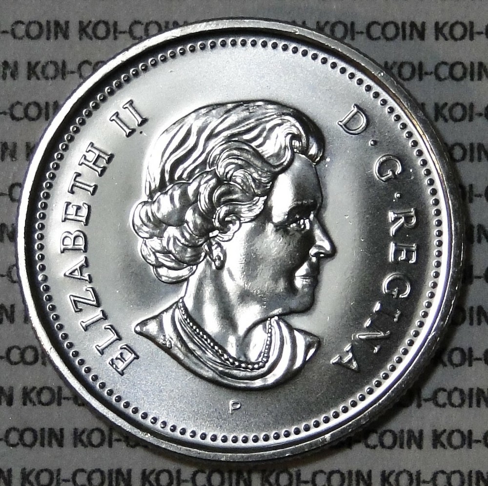 BU UNC Canada 2005 50 cent 50c half dollar coin from mint roll