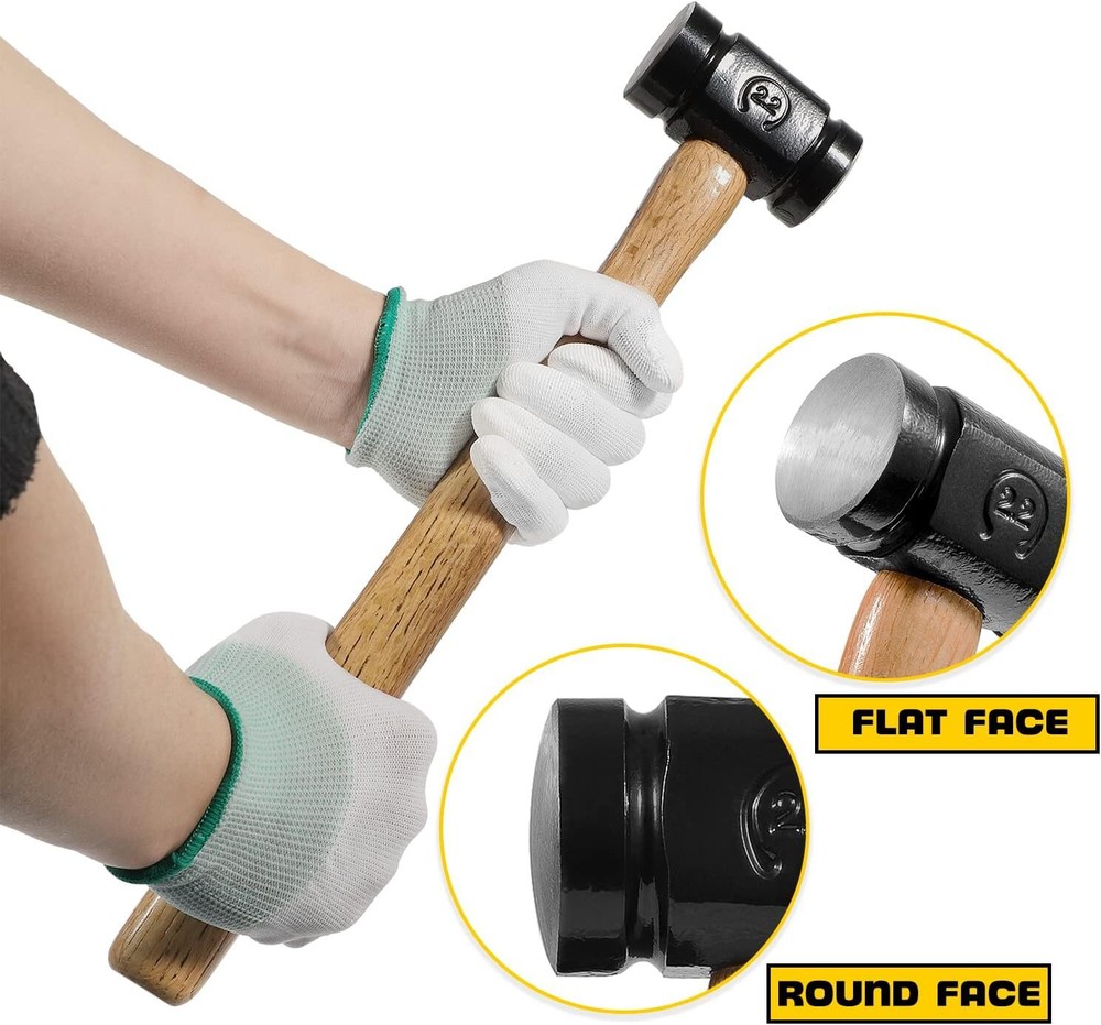 36oz Double Faced Rounding Hammer Blacksmith Farrier Tool