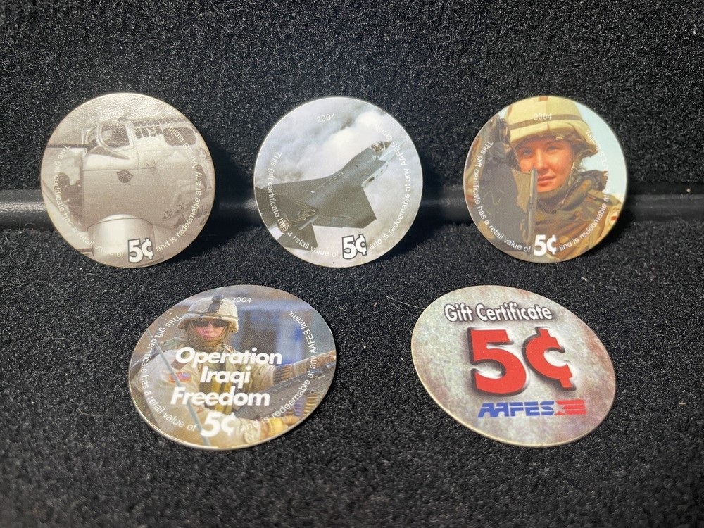 LOOK! AAFES Pogs 5 Cent Set - 2004 Lot