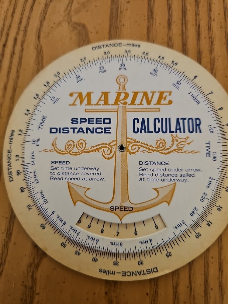 ARMY AIR CORPS TYPE D-3 TIME & DISTANCE COMPUTER + Marine Speed Distance Calcu..