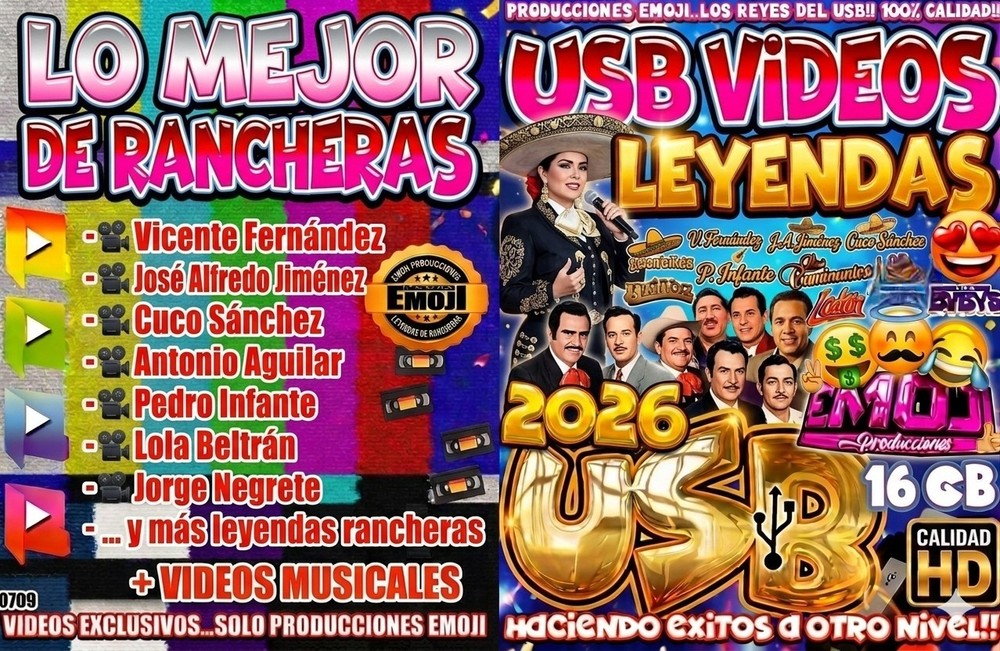 VIDEO MUSICALES MP4 EN USB