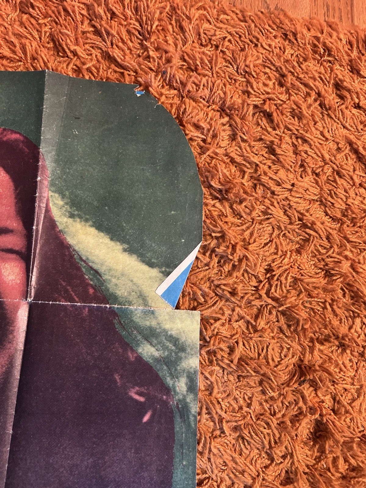 Janis Joplin Large Vintage Poster Memorial Spanish Magazine SEE CONDITION