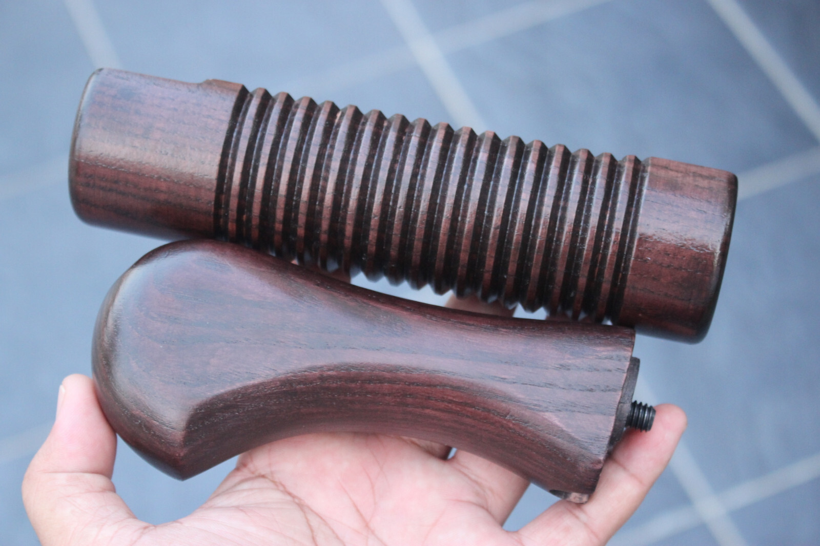 MOSSBERG SHOCKWAVE MODEL 590 12 GA FOREND & WOOD STOCK FURNITURE VTG NICE GIFT