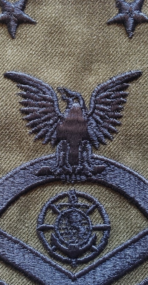US Navy Religious Program Specialist Green Wool 4" Patch for USMC RPCM MCPO E-9