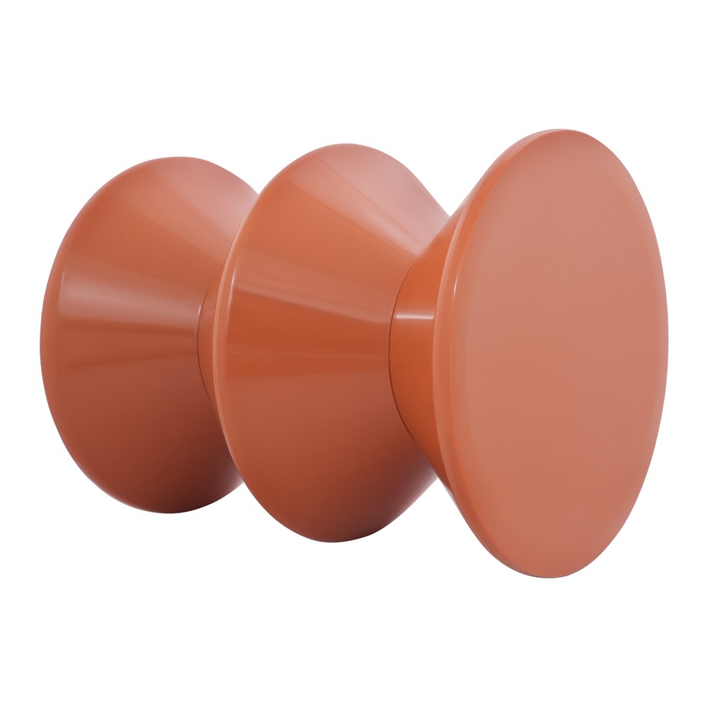 Orange Round Side Table Indoor PET End Table 36*45cm Floor-Standing Side Table