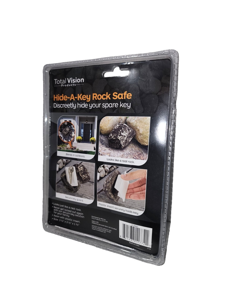 Hide a Key Rock Safe Outdoor ( Total Vision ) ( Never Opened )