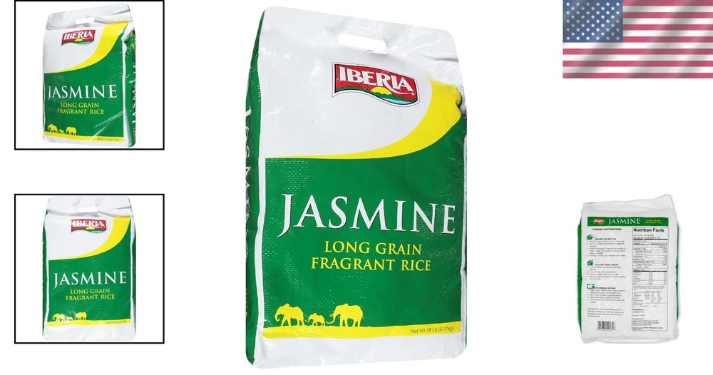 Jasmine Long Grain Rice, 18 lb - Fragrant & Aromatic