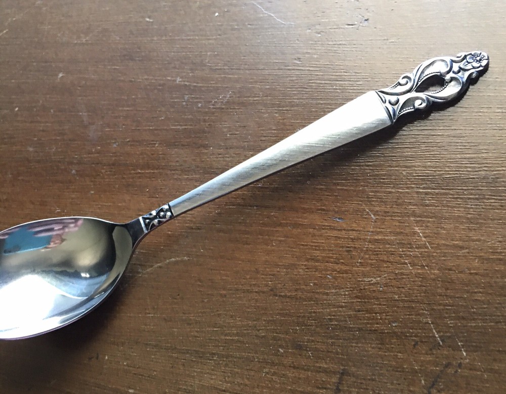 National OLAF Stainless Burnished Handle Flatware Sugar Spoon