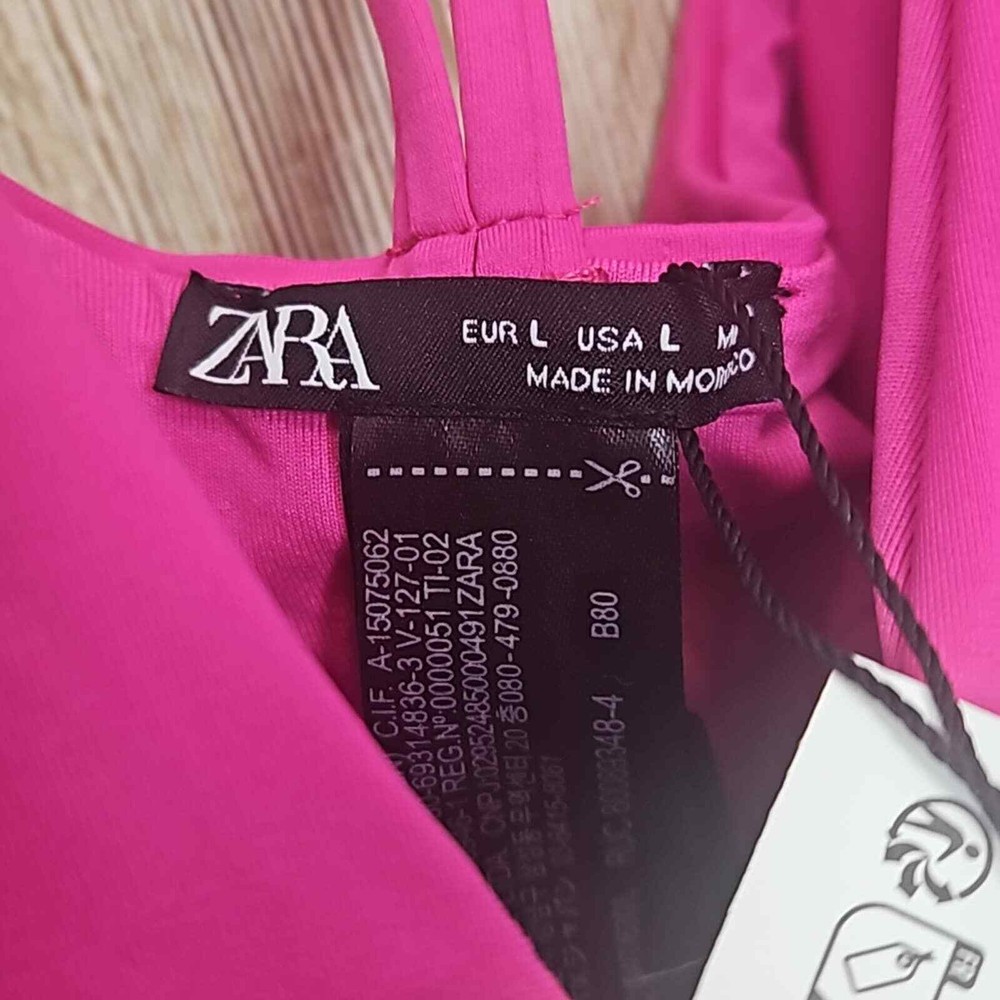 Zara Ruffled Bathing Suit Sz Large