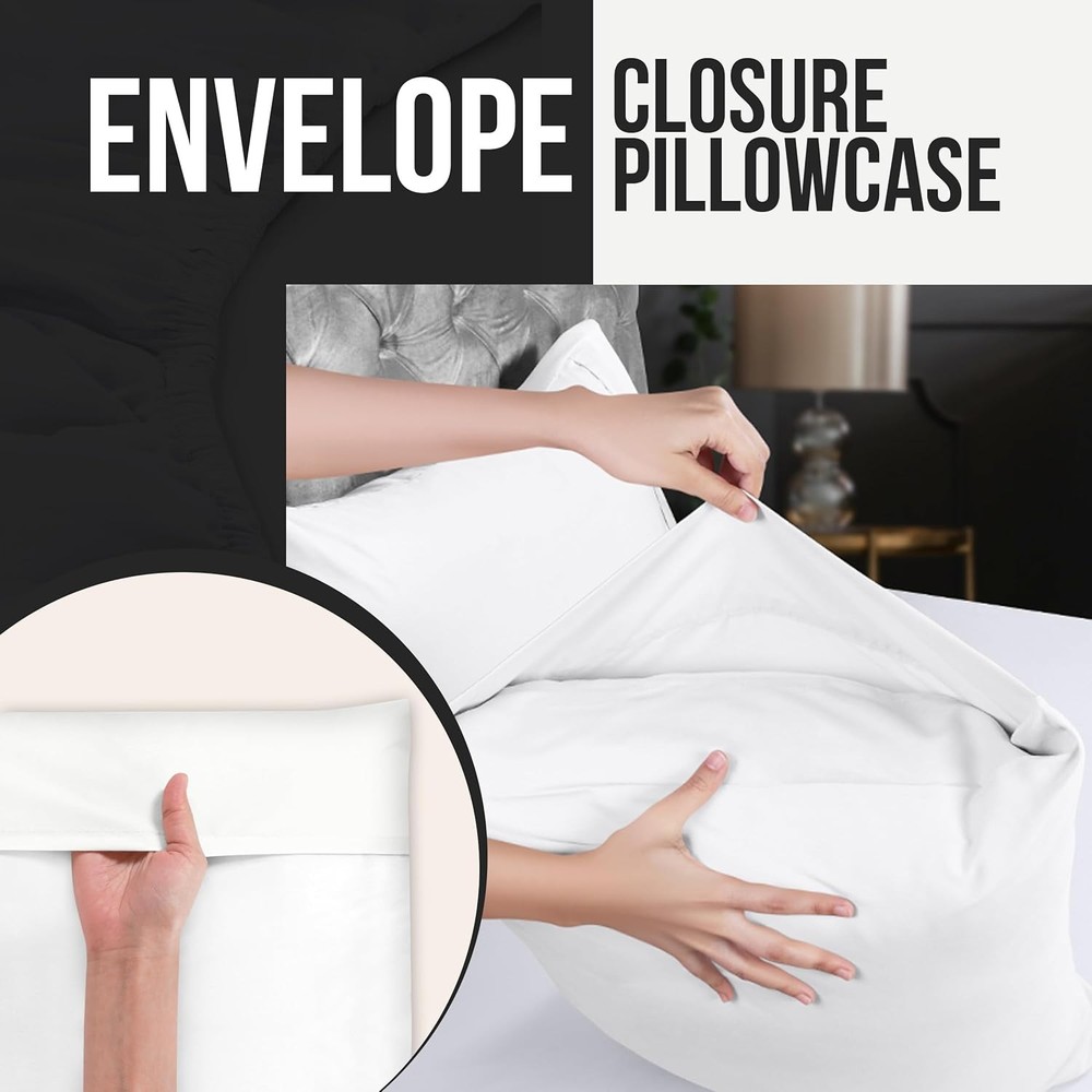 King Pillow Cases Soft Microfiber