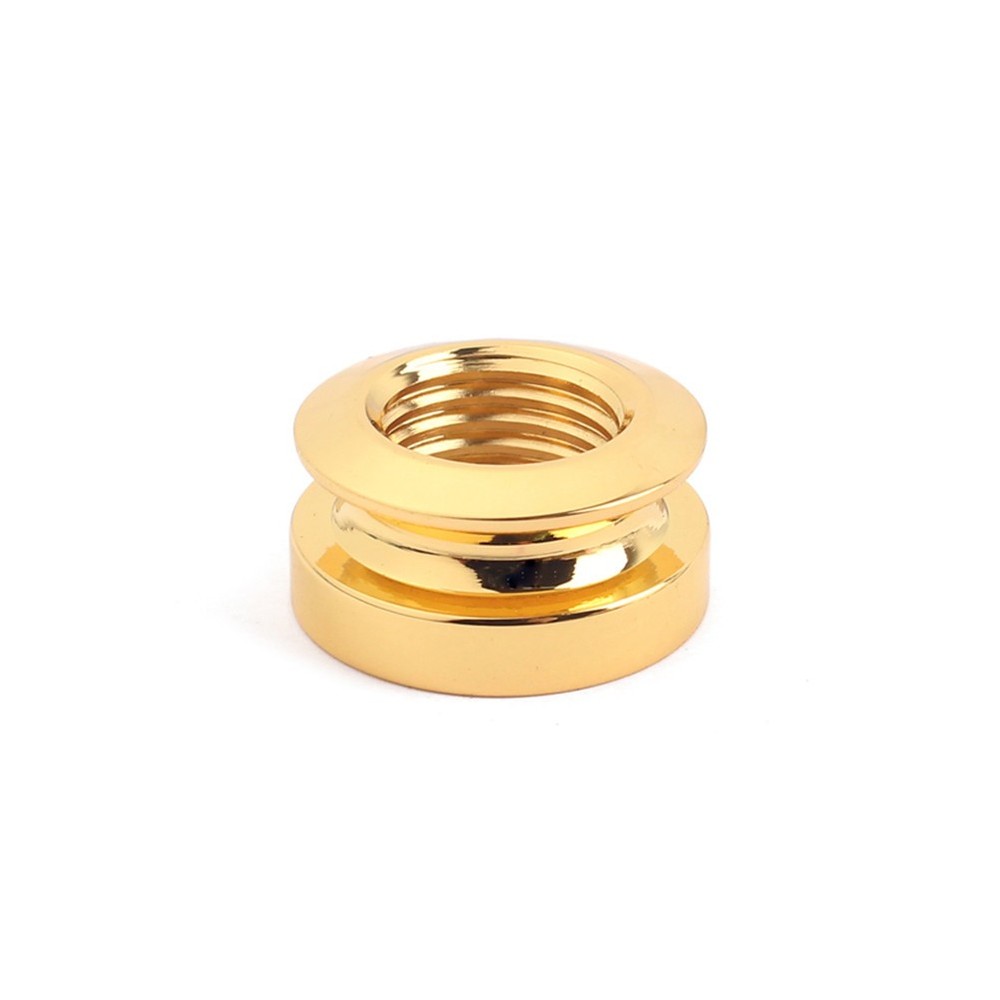 3 Pcs Guitar Strap Jack Endpin Adaptor Acoustic Button Gold Replacement