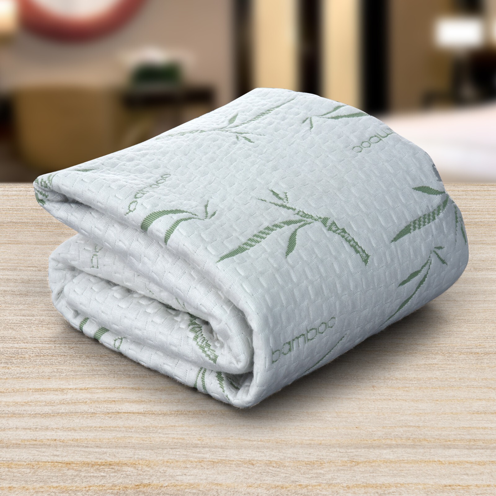 Bamboo Mattress Protector Deep Pocket Waterproof Breathable Fitted Bed Cover