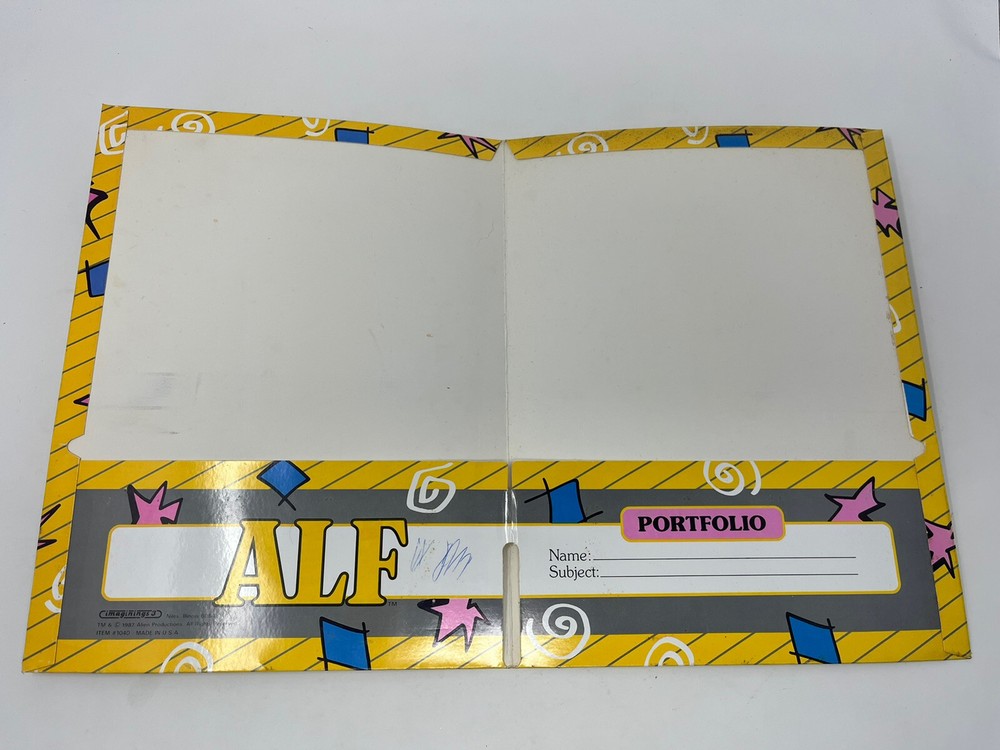 Vintage Alf Folder lot 1987