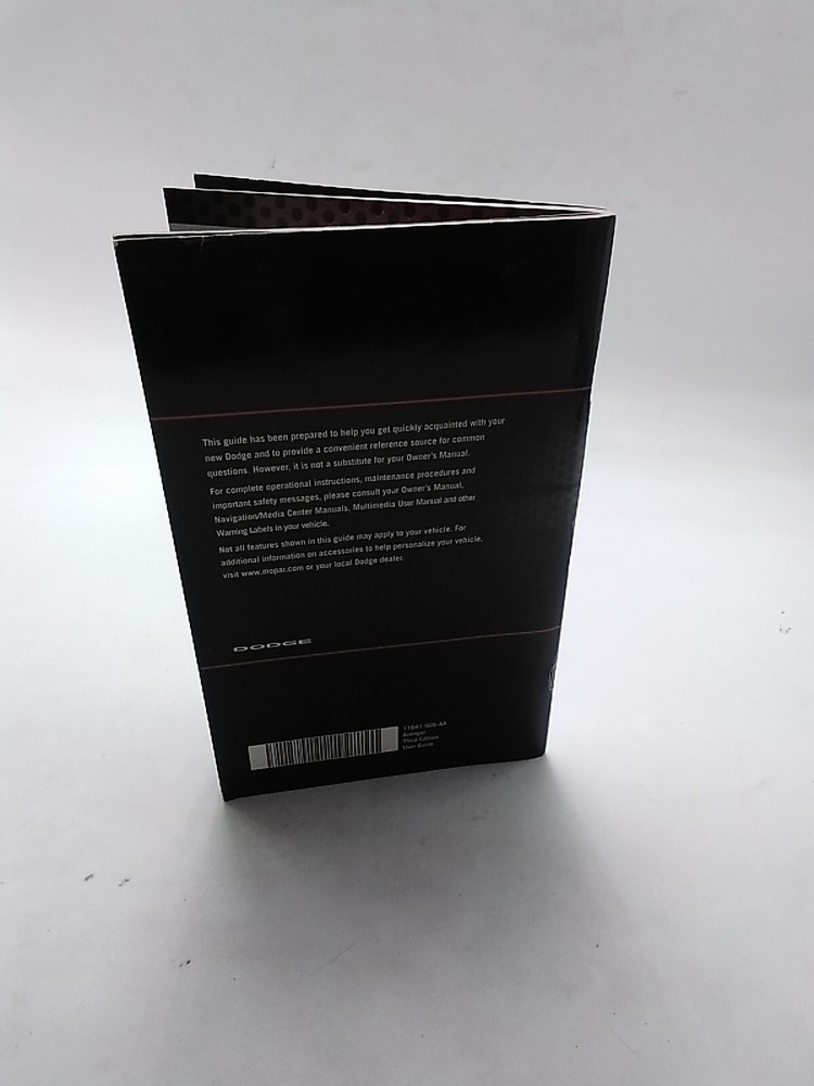 2011 Dodge Avenger User Guide OEM