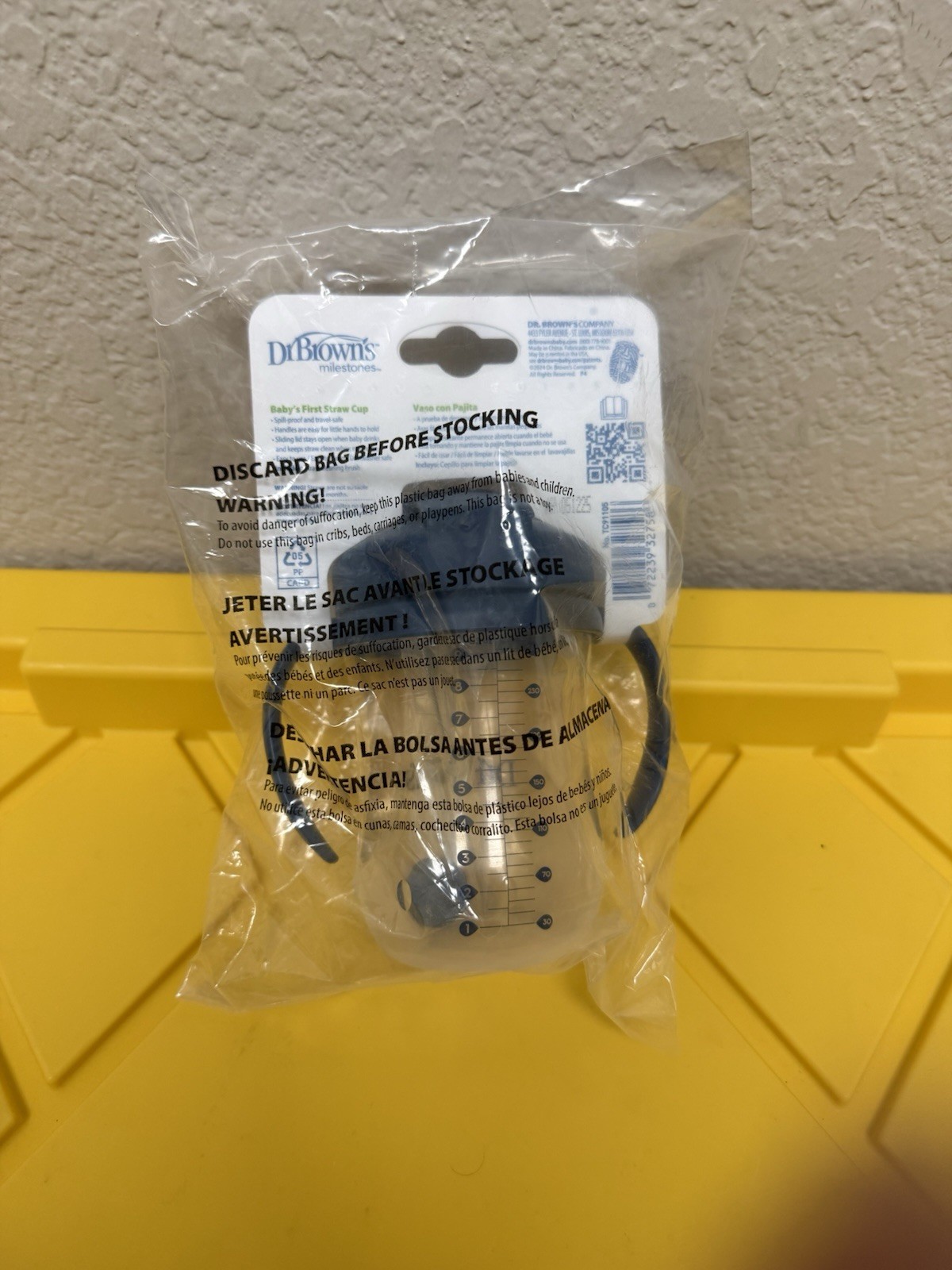 Dr. Brown's Milestones Baby First Straw Cup Sippy Cup 9oz Coral BPA Free