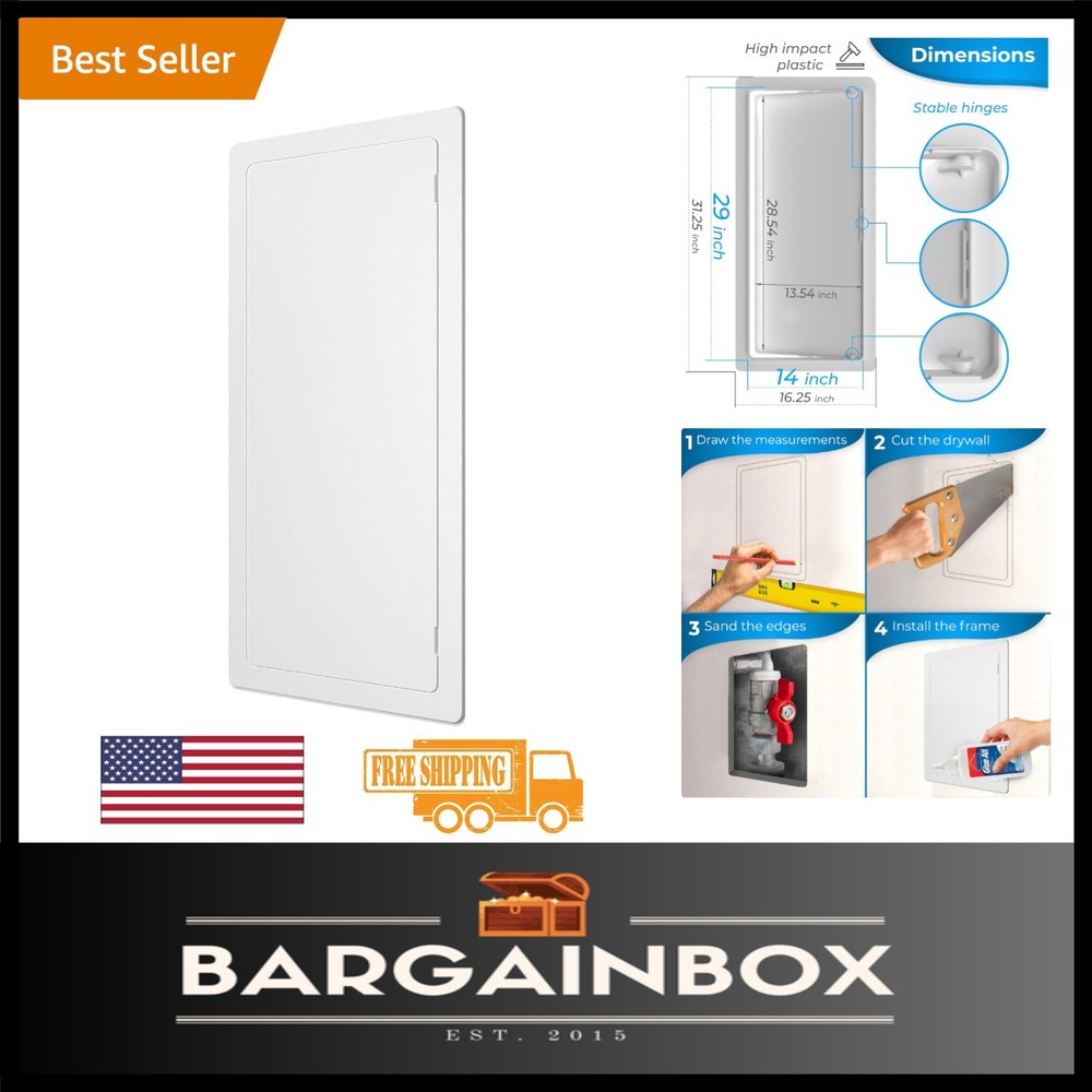 Effortless Installation 14x29 Inch Access Panel - Paintable and Water-Resistant