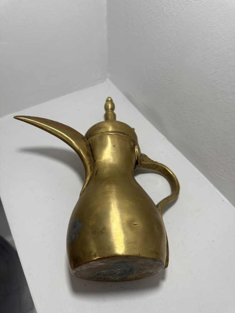 Authentic Antique 19th Cent Middle Eastern Dallah Coffee Pot. HEAVY !