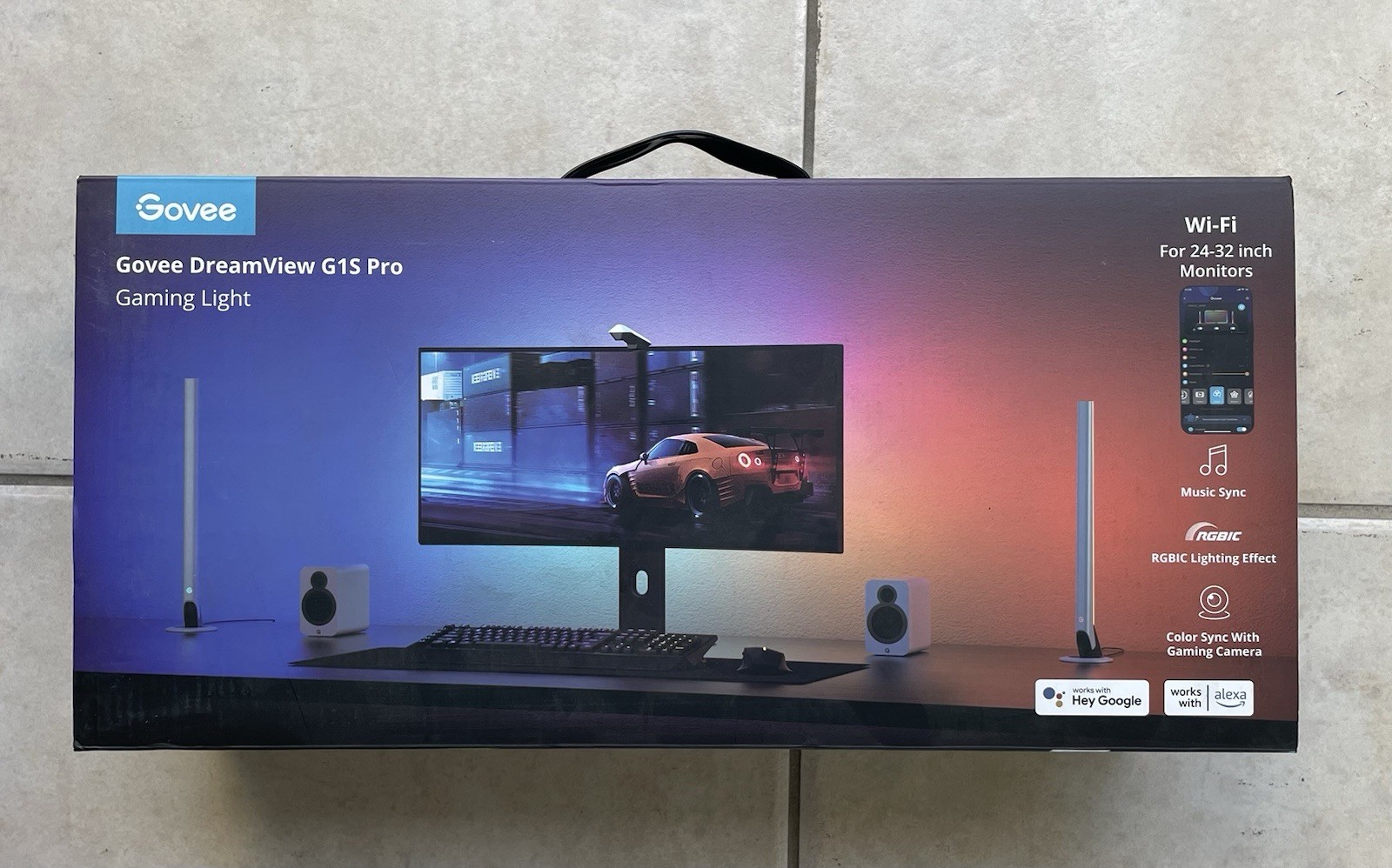 Govee DreamView G1S Pro Indoor LED Gaming Lights with Light Bar and Camera New