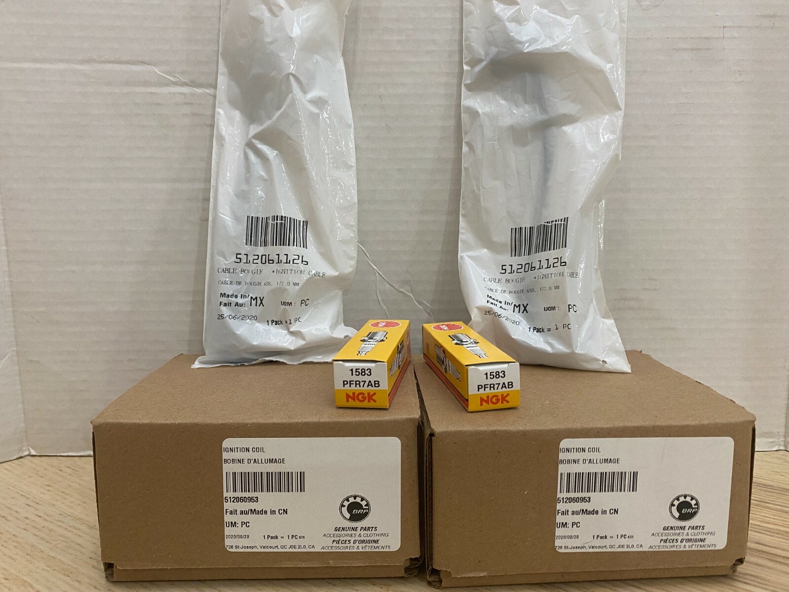 *Brand New* Genuine Skidoo Ignition Tune Up Kit 800 ETEC Plugs + Coils + Cables 