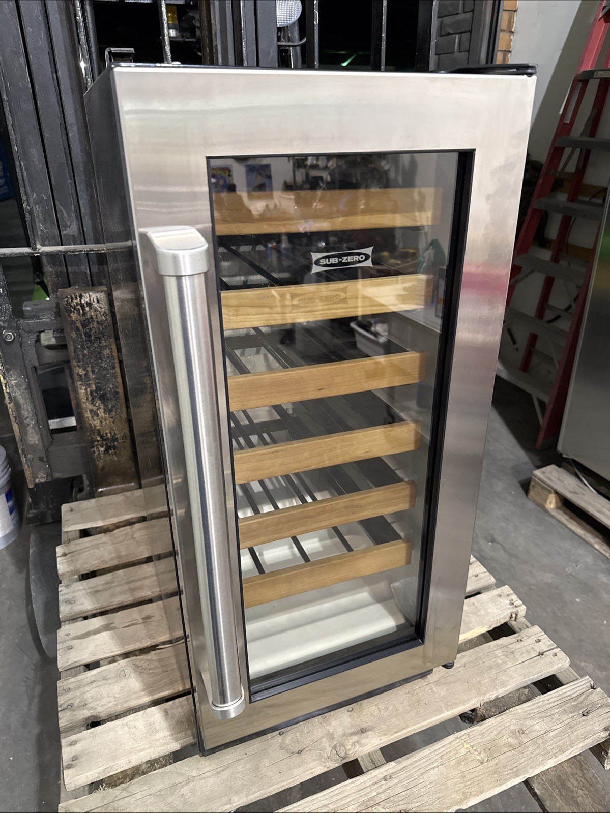 Sub-Zero 15”wide stainless Steel Wine Bottle Cooler  Model 315W/S/PH