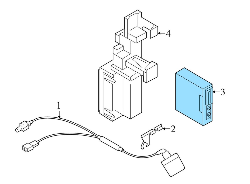 2011 AUDI A8 QUATTRO 4.2L - REAR VIEW / Reverse Camera Control Module