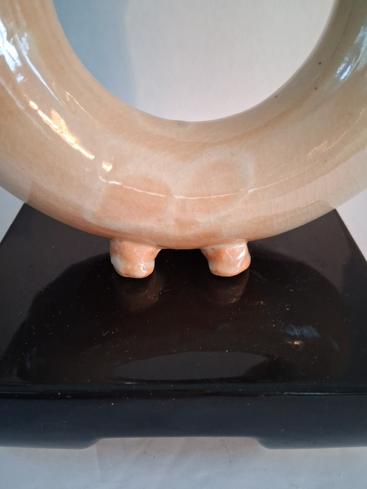 Donut Shaped Teapot w/ Lid; Handmade;